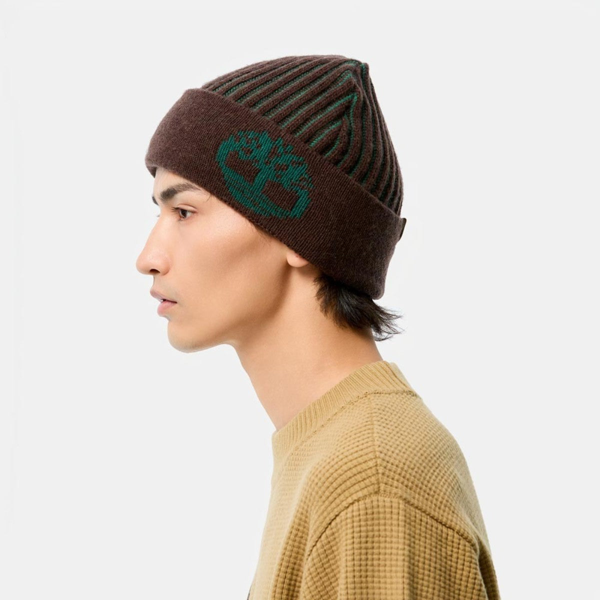Timberland [TOKYO DESIGN COLLECTIVE] Jacquard Pattern Knit Cap ティンバーランド [トウキョウ デザイン コレクティブ] ジャカード パターン ニット キャップ A2F6XL32【メンズ ニットキャップ リブ ロゴ 防寒 25FW】