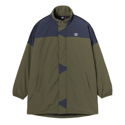 UMBRO [AWAY DAYS] Nylon Woven Half Coat アンブロ アウェイデイズ ナイロンウーブンハーフコート UF5FWB41M【メンズ アウター トレーニング 快適 防風 はっ水 保温 サッカー 25FW】