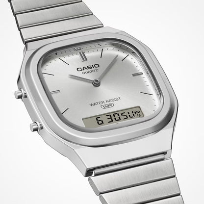 CASIO AQ-240E-7AJF カシオ AQ-240E-7AJF AQ-240E-7AJF【メンズ メタル アナデジ 腕時計 レトロ 防水 25FW】