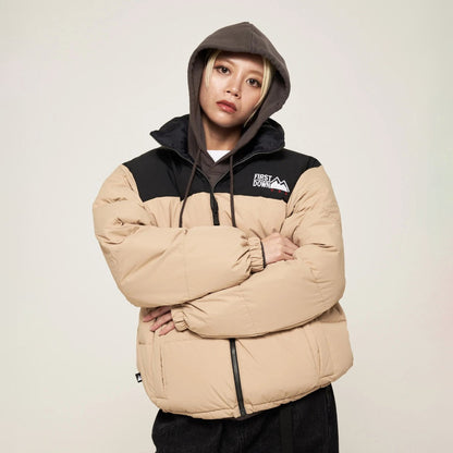 FIRST DOWN  BUBBLE DOWN JKT MICROFT(R) ファーストダウン バブルダウンジャケット マイクロフト F942001【メンズ ダウンジャケット リバーシブル 撥水 防風 保温性 25FW】