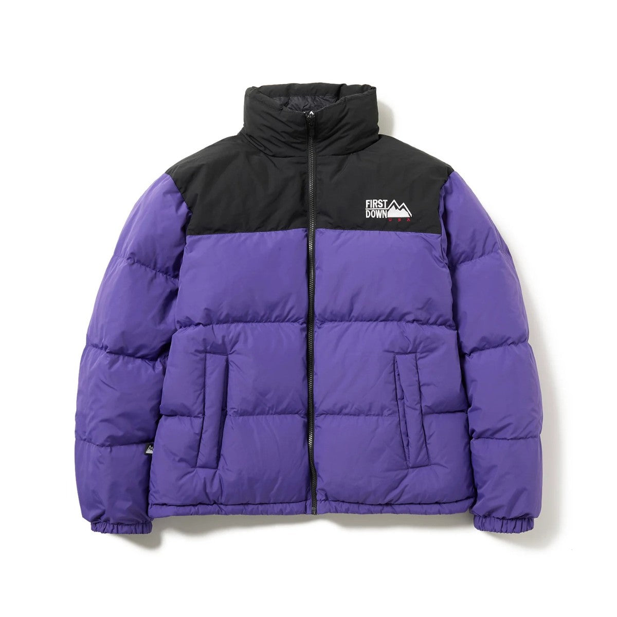 FIRST DOWN  BUBBLE DOWN JKT MICROFT(R) ファーストダウン バブルダウンジャケット マイクロフト F942001【メンズ ダウンジャケット リバーシブル 撥水 防風 保温性 25FW】