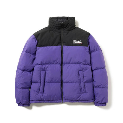 FIRST DOWN  BUBBLE DOWN JKT MICROFT(R) ファーストダウン バブルダウンジャケット マイクロフト F942001【メンズ ダウンジャケット リバーシブル 撥水 防風 保温性 25FW】