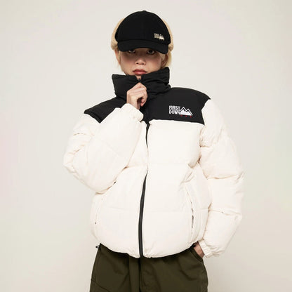 FIRST DOWN  BUBBLE DOWN JKT MICROFT(R) ファーストダウン バブルダウンジャケット マイクロフト F942001【メンズ ダウンジャケット リバーシブル 撥水 防風 保温性 25FW】