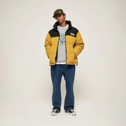 FIRST DOWN  BUBBLE DOWN JKT MICROFT(R) ファーストダウン バブルダウンジャケット マイクロフト F942001【メンズ ダウンジャケット リバーシブル 撥水 防風 保温性 25FW】