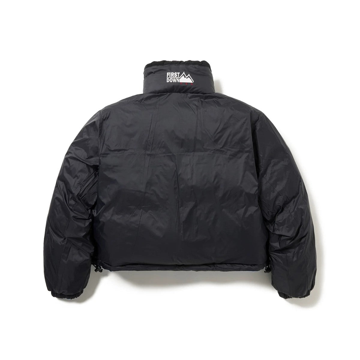 FIRST DOWN SHORT BUBBLE DOWN JKT ファーストダウン ショート バブルダウンジャケット F942006【レディース ショートダウン リバーシブル サテン 保温性 軽量 25FW】