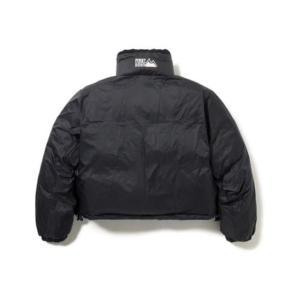 FIRST DOWN SHORT BUBBLE DOWN JKT ファーストダウン ショート バブルダウンジャケット F942006【レディース ショートダウン リバーシブル サテン 保温性 軽量 25FW】