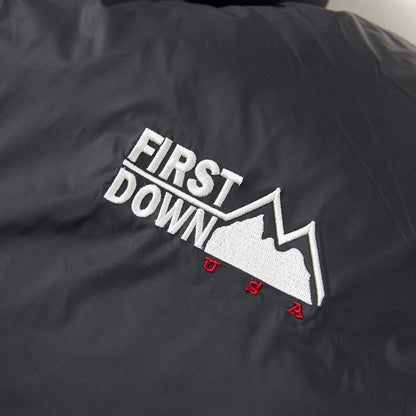 FIRST DOWN SHORT BUBBLE DOWN JKT ファーストダウン ショート バブルダウンジャケット F942006【レディース ショートダウン リバーシブル サテン 保温性 軽量 25FW】