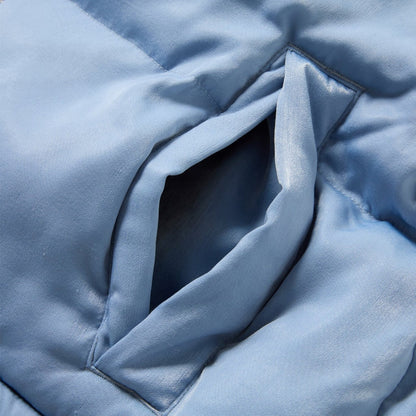 FIRST DOWN SHORT BUBBLE DOWN JKT ファーストダウン ショート バブルダウンジャケット F942006【レディース ショートダウン リバーシブル サテン 保温性 軽量 25FW】