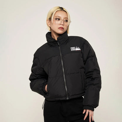 FIRST DOWN SHORT BUBBLE DOWN JKT MICROFT(R) ファーストダウン ショート バブルダウンジャケット マイクロフト F942030【レディース ショートダウン 撥水 防風 保温性 25FW】