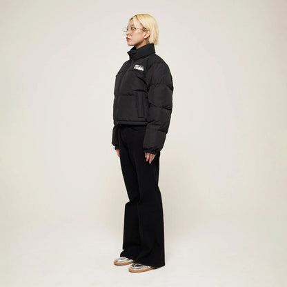 FIRST DOWN SHORT BUBBLE DOWN JKT MICROFT(R) ファーストダウン ショート バブルダウンジャケット マイクロフト F942030【レディース ショートダウン 撥水 防風 保温性 25FW】