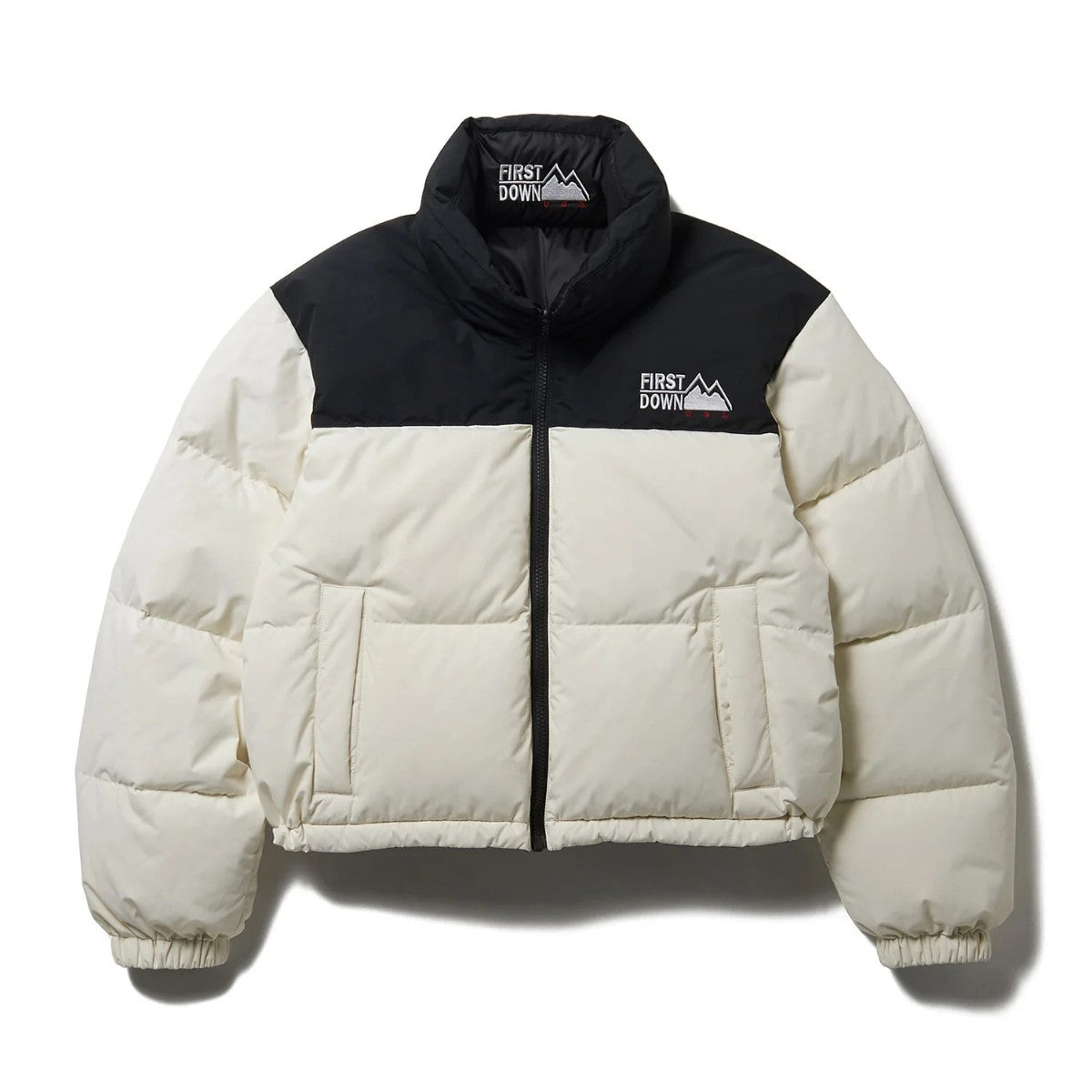 FIRST DOWN SHORT BUBBLE DOWN JKT MICROFT(R) ファーストダウン ショート バブルダウンジャケット マイクロフト F942030【レディース ショートダウン 撥水 防風 保温性 25FW】