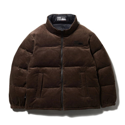 FIRST DOWN BUBBLE DOWN JKT CORDUROY ファーストダウン バブルダウンジャケット コーデュロイ F942032【メンズ ダウンジャケット コーデュロイ リバーシブル 保温性 軽量 25FW】