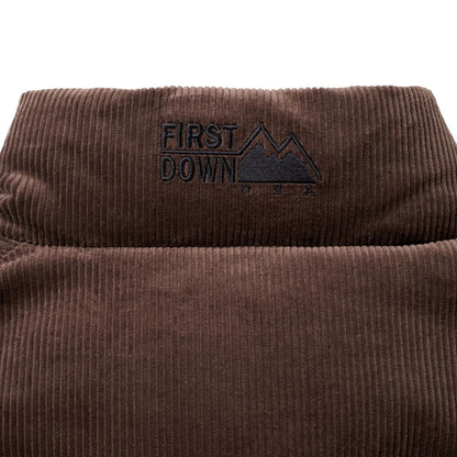 FIRST DOWN BUBBLE DOWN JKT CORDUROY ファーストダウン バブルダウンジャケット コーデュロイ F942032【メンズ ダウンジャケット コーデュロイ リバーシブル 保温性 軽量 25FW】