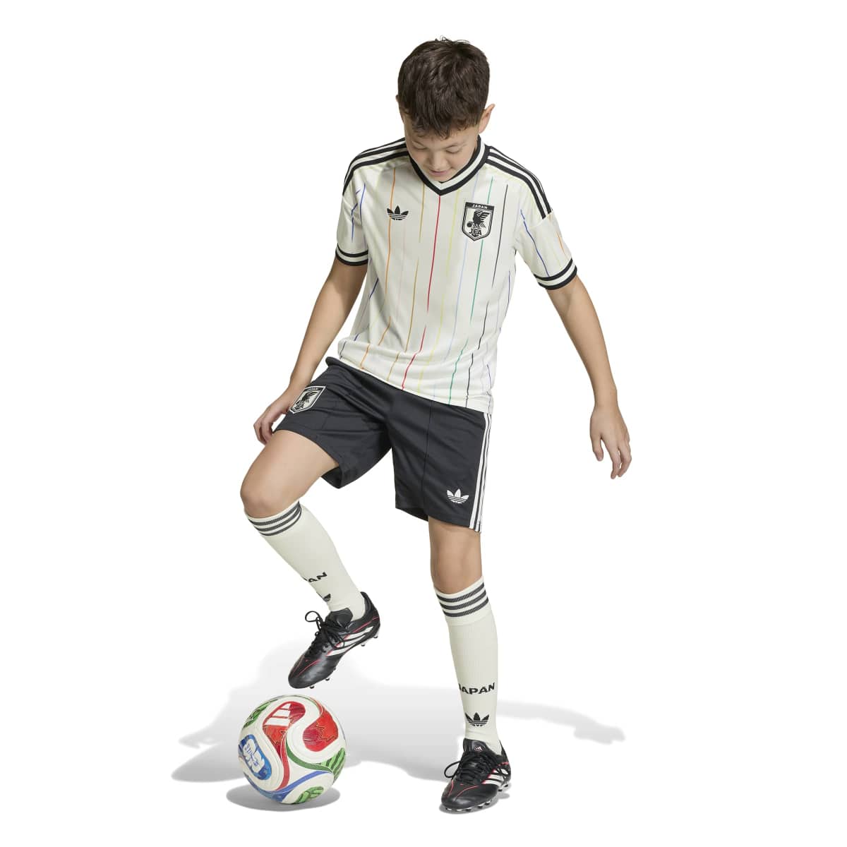 adidas Kids JFA 2026 Away Jersey Mini Kit アディダス キッズ サッカー日本代表 2026 アウェイ レプリカ ユニフォーム VX205【メンズ サッカー ユニフォーム キッズ 26SS】