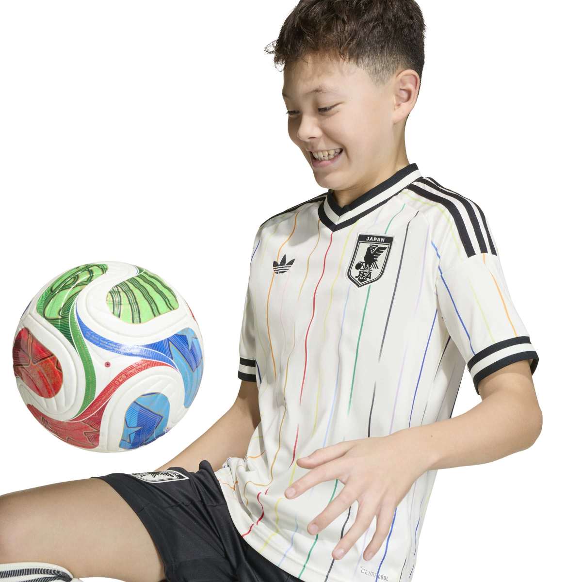 adidas Kids JFA 2026 Away Jersey Mini Kit アディダス キッズ サッカー日本代表 2026 アウェイ レプリカ ユニフォーム VX205【メンズ サッカー ユニフォーム キッズ 26SS】