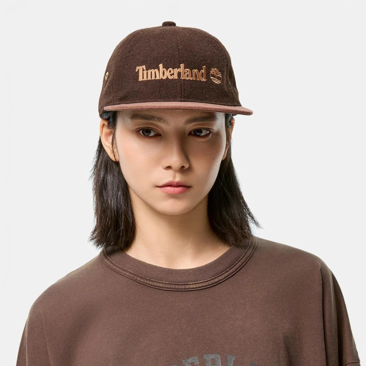 Timberland [TOKYO DESIGN COLLECTIVE] Cord Brim Hat ティンバーランド [トウキョウ デザイン コレクティブ] コーデュロイ ブリム ハット A2QN6【メンズ キャップ 帽子 ウール ロゴ 刺繍 25FW】