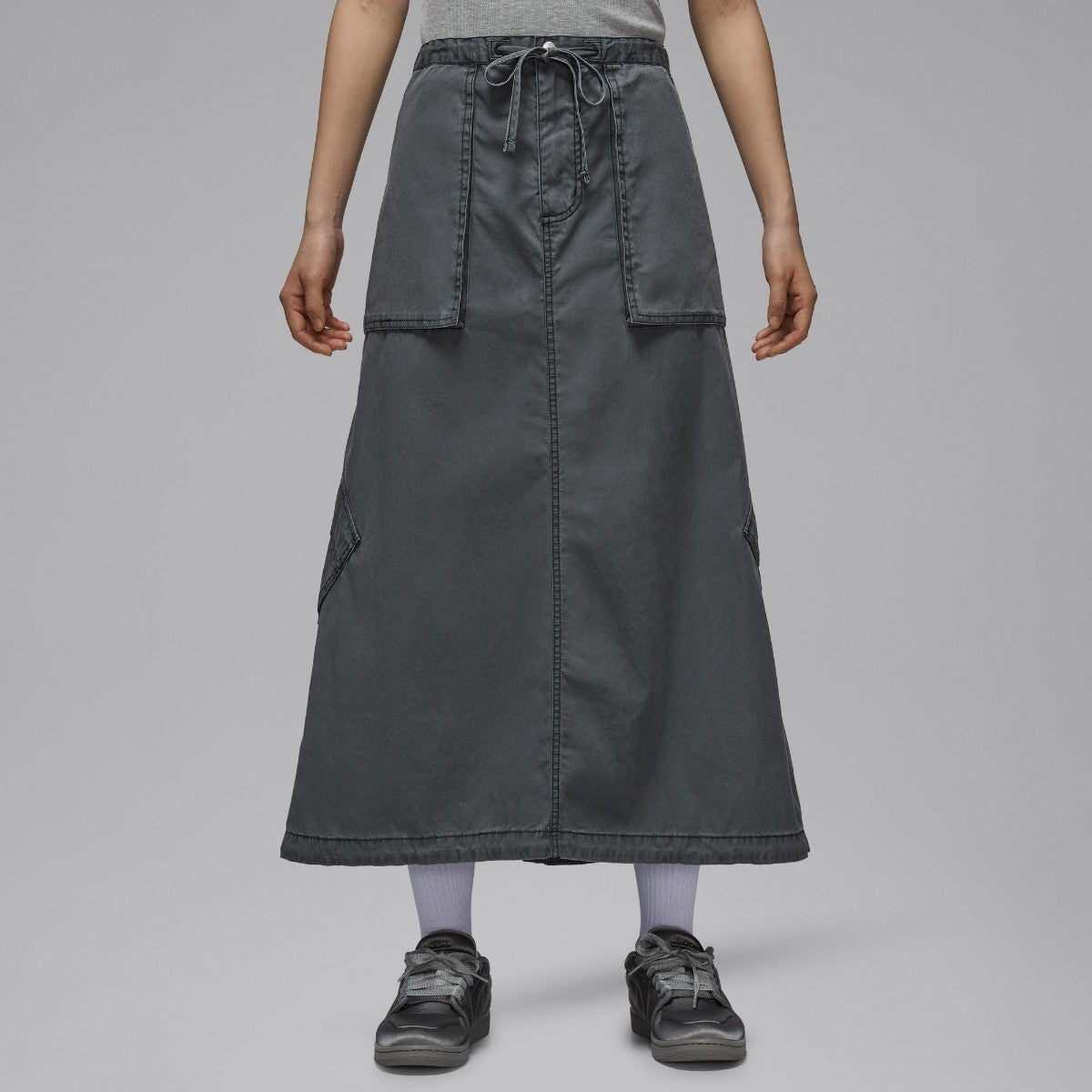 JORDAN BRAND Women'S Jordan Chicago Parachute Skirt ジョーダンブランド ウィメンズ ジョーダン シカゴ パラシュート スカート IF1048【レディース コットン素材 ウォッシュ加工 シルエットアレンジ リラックス 26SS】