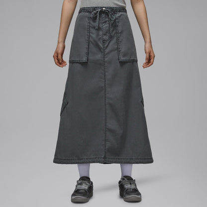 JORDAN BRAND Women'S Jordan Chicago Parachute Skirt ジョーダンブランド ウィメンズ ジョーダン シカゴ パラシュート スカート IF1048【レディース コットン素材 ウォッシュ加工 シルエットアレンジ リラックス 26SS】