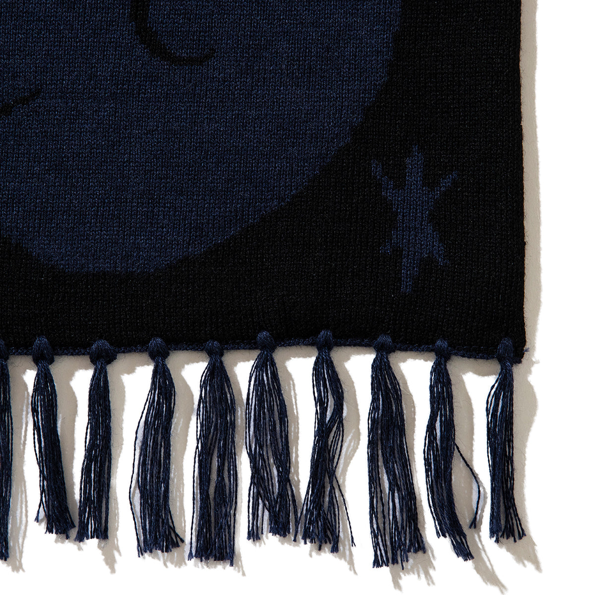 坩堝 Yu-Un JACQUARD SCARF (RUTSUBO× LOW MOROMI) RUTSUBO 遊雲 ジャカードスカーフ R25HO-LOW-AC【メンズ スカーフ ジャカード アート コラボ 25FW】