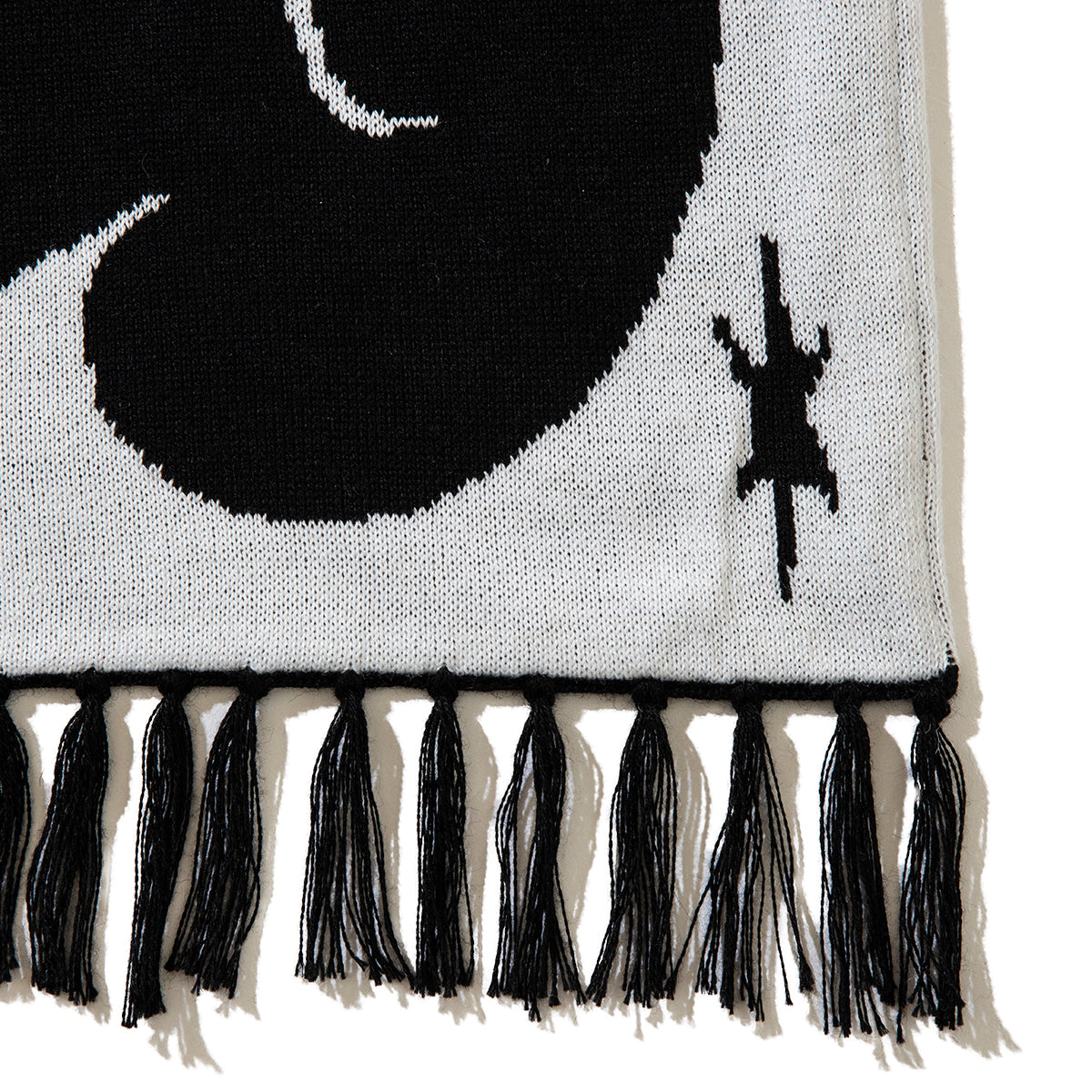 坩堝 Yu-Un JACQUARD SCARF (RUTSUBO× LOW MOROMI) RUTSUBO 遊雲 ジャカードスカーフ R25HO-LOW-AC【メンズ スカーフ ジャカード アート コラボ 25FW】