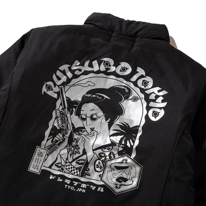 坩堝 HIT GIRL PADDED JACKET (RUTSUBO×YU SUDA) RUTSUBO ヒットガール パデッド ジャケット R25HO-SUDA-JK1【メンズ 中綿ジャケット スタンドネック アウター 秋冬 25FW】