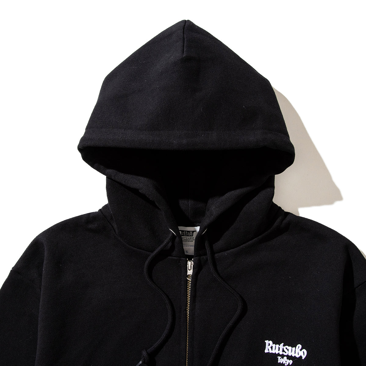 坩堝 Mooney-man (無二男) ZIP PARKA (RUTSUBO×YU SUDA) RUTSUBO ムーニーマン ジップ パーカ R25HO-SUDA-PF【メンズ ジップパーカ 厚手 裏起毛 刺繍ロゴ スウェット 25FW】