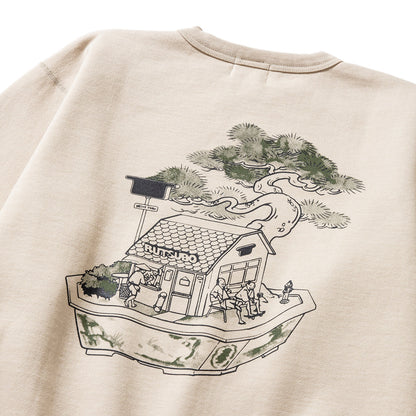 坩堝 BONSAI CREW SWEAT (RUTSUBO×YU SUDA) RUTSUBO ボンサイ クルー スウェット R25HO-SUDA-PF2【メンズ クルースウェット 肉厚 裏起毛 グラフィックプリント 90年代 25FW】