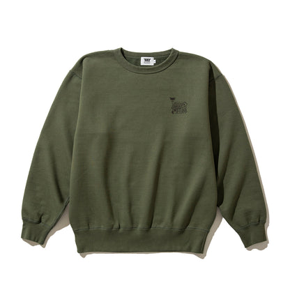 坩堝 BONSAI CREW SWEAT (RUTSUBO×YU SUDA) RUTSUBO ボンサイ クルー スウェット R25HO-SUDA-PF2【メンズ クルースウェット 肉厚 裏起毛 グラフィックプリント 90年代 25FW】
