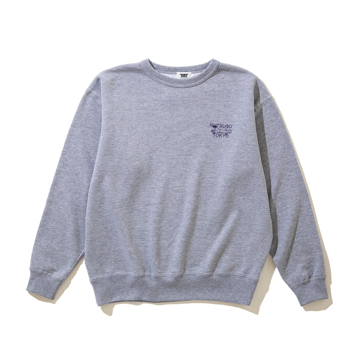 坩堝 BOOK WORM CREW SWEAT (RUTSUBO×YU SUDA) RUTSUBO ブックワーム クルー スウェット R25HO-SUDA-PF3【メンズ クルースウェット グラフィック 肉厚スウェット 90年代 スケート 25FW】