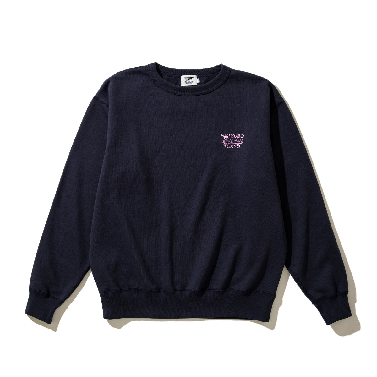 坩堝 BOOK WORM CREW SWEAT (RUTSUBO×YU SUDA) RUTSUBO ブックワーム クルー スウェット R25HO-SUDA-PF3【メンズ クルースウェット グラフィック 肉厚スウェット 90年代 スケート 25FW】