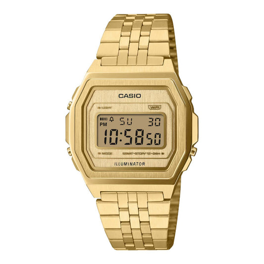 CASIO A1000G-9JF カシオ A1000G-9JF A1000G-9JF【メンズ フルメタルウオッチ ステンレス ゴールドIP ユニセックス 防水 高級感 25FW】