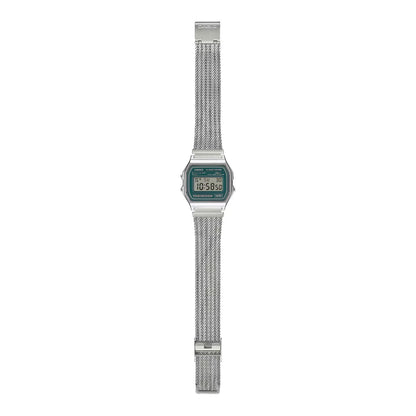 CASIO A158WEM-3JF カシオ A158WEM-3JF A158WEM-3JF【メンズ デジタルウオッチ メッシュバンド ステンレス 防水 軽量 クラシック 25FW】