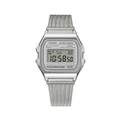 CASIO A158WEM-7JF カシオ A158WEM-7JF A158WEM-7JF【メンズ デジタルウオッチ メッシュバンド ステンレス 防水 軽量 クラシック 25FW】