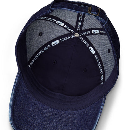 NIKE Unstructured Denim Cap ナイキ アンストラクチャード デニム キャップ HF0383【メンズ キャップ ウォッシュ加工 オーガニックコットン サステナブル 26SS】