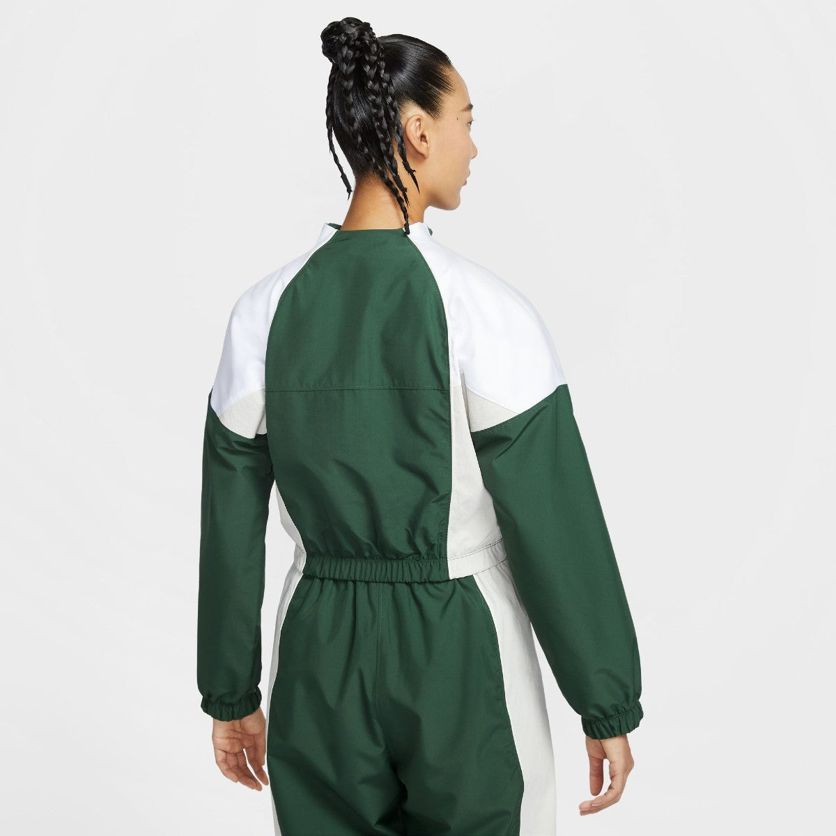 NIKE Women's NSW Shrunken Track Jacket ナイキ ウィメンズ NSW シュランクン トラックジャケット IF0217【レディース トラックジャケット クロップド丈 軽量アウター 撥水素材 メッシュ 26SS】
