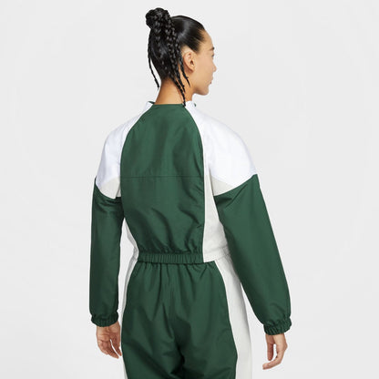 NIKE Women's NSW Shrunken Track Jacket ナイキ ウィメンズ NSW シュランクン トラックジャケット IF0217【レディース トラックジャケット クロップド丈 軽量アウター 撥水素材 メッシュ 26SS】