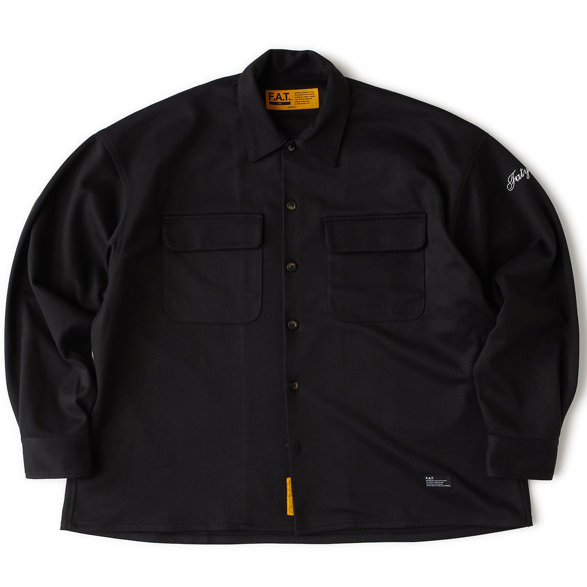 FAT WARMCROP エフエイティー ウォームクロップ F32521-SH21【メンズ シャツ ビッグシルエット 起毛感 ロゴ刺繍 25FW】