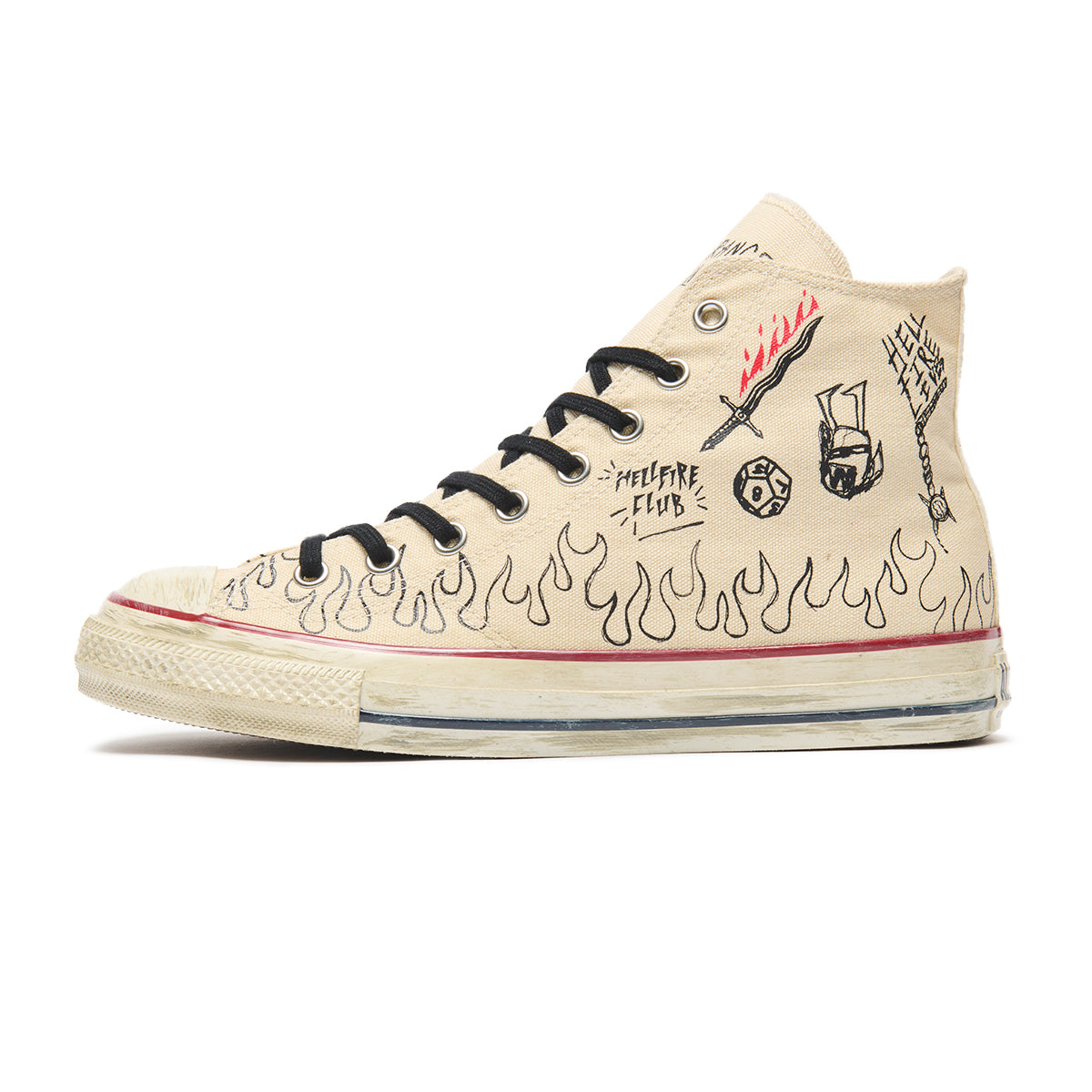CONVERSE ALL STAR AGED 87 HC HI / STRANGER THINGS 5 コンバース オールスター エイジド 87 HC HI / ストレンジャー・シングス 5 31317091【メンズ コラボ クッション性 エイジング加工 グラフィック 26SS】