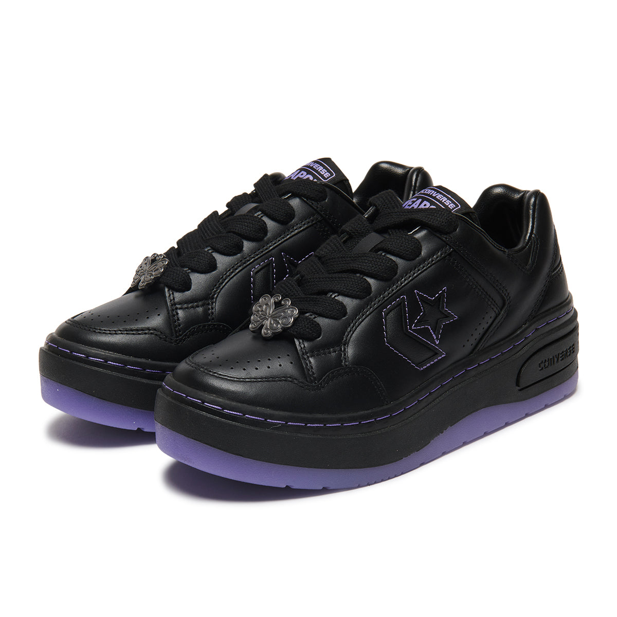 CONVERSE WEAPON PLTS OX / ANNA SUI コンバース ウエポン PLTS OX / アナ スイ 33702700【レディース 厚底 ガーリーデザイン 軽量 EVAソール スペアシューレース 26SS】