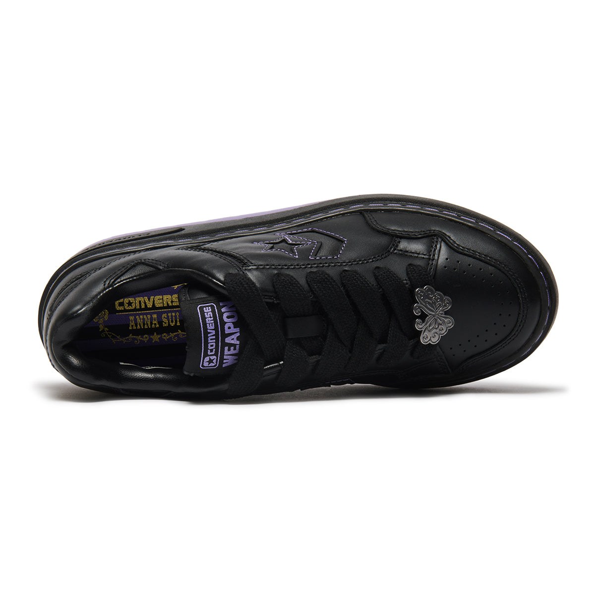 CONVERSE WEAPON PLTS OX / ANNA SUI コンバース ウエポン PLTS OX / アナ スイ 33702700【レディース 厚底 ガーリーデザイン 軽量 EVAソール スペアシューレース 26SS】