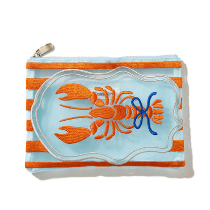 Casselini Tulle Embroidery Pouch キャセリーニ チュール刺繍ポーチ 254-110612【レディース チュール素材 ポーチ 26SS】