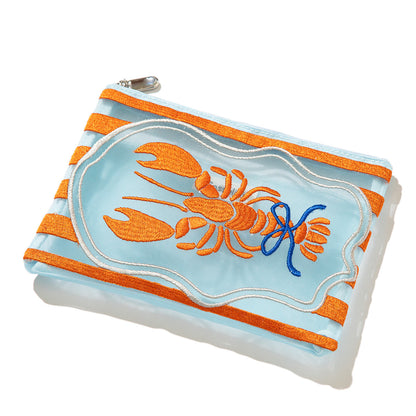 Casselini Tulle Embroidery Pouch キャセリーニ チュール刺繍ポーチ 254-110612【レディース チュール素材 ポーチ 26SS】