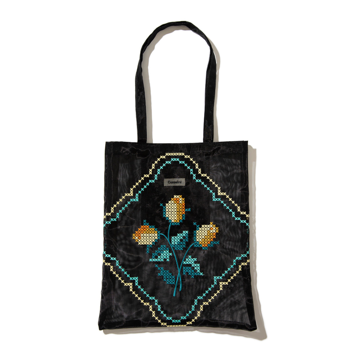 Casselini Tulle Embroidery Tote キャセリーニ チュール刺繍トート 254-111505【レディース チュール素材 透け感 26SS】