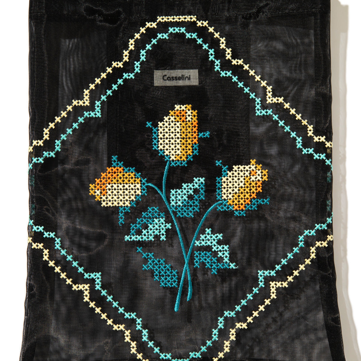Casselini Tulle Embroidery Tote キャセリーニ チュール刺繍トート 254-111505【レディース チュール素材 透け感 26SS】