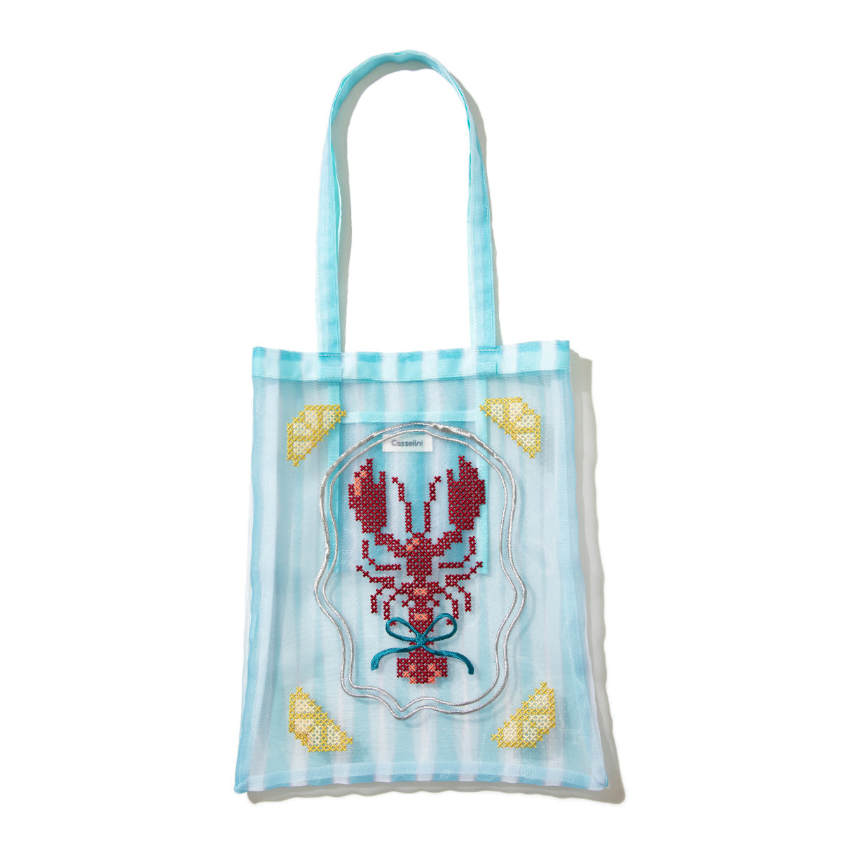 Casselini Tulle Embroidery Tote キャセリーニ チュール刺繍トート 254-111505【レディース チュール素材 透け感 26SS】