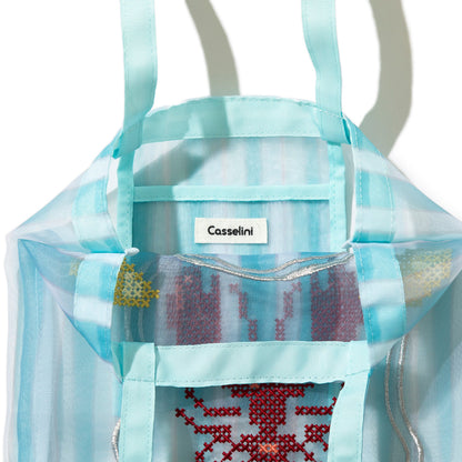 Casselini Tulle Embroidery Tote キャセリーニ チュール刺繍トート 254-111505【レディース チュール素材 透け感 26SS】