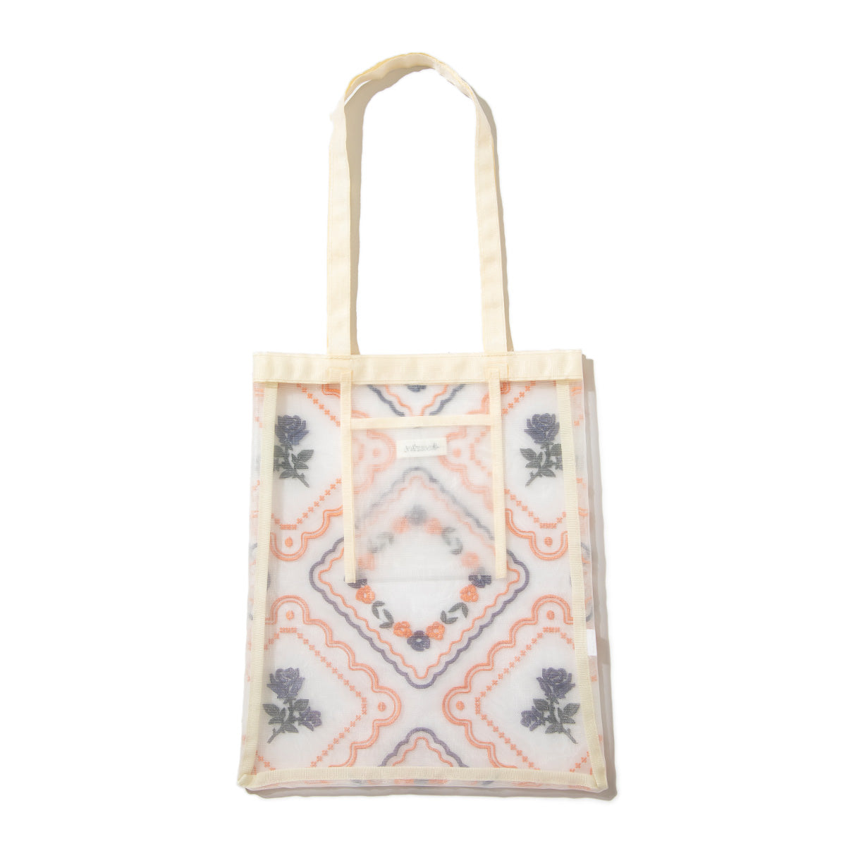 Casselini Tulle Embroidery Tote キャセリーニ チュール刺繍トート 254-111505【レディース チュール素材 透け感 26SS】