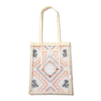 Casselini Tulle Embroidery Tote キャセリーニ チュール刺繍トート 254-111505【レディース チュール素材 透け感 26SS】