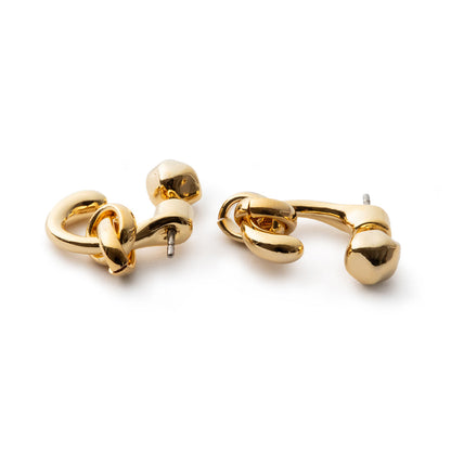 LAPUIS Drop flow coil pierced earrings ラピュイ ドロップ フロー コイル ピアス 254-220107-GLD【レディース 日本製 26SS】