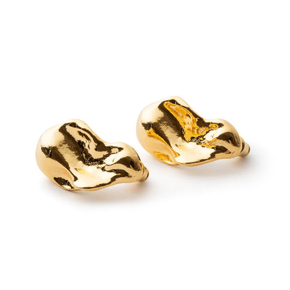 LAPUIS Oyster pierced earrings ラピュイ オイスター ピアス 254-220112-GLD【レディース 日本製 26SS】